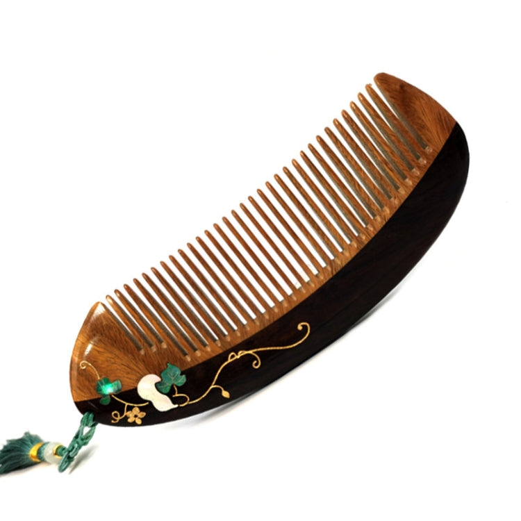 Gourd Sandalwood Comb Painted Comb,Package:: OPP Bag