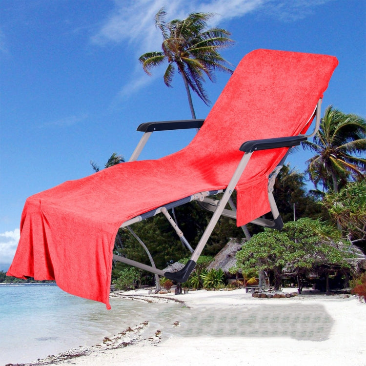 Microfiber Absorbent Quick Dry Double Layer Zipper Beach Chair Cover