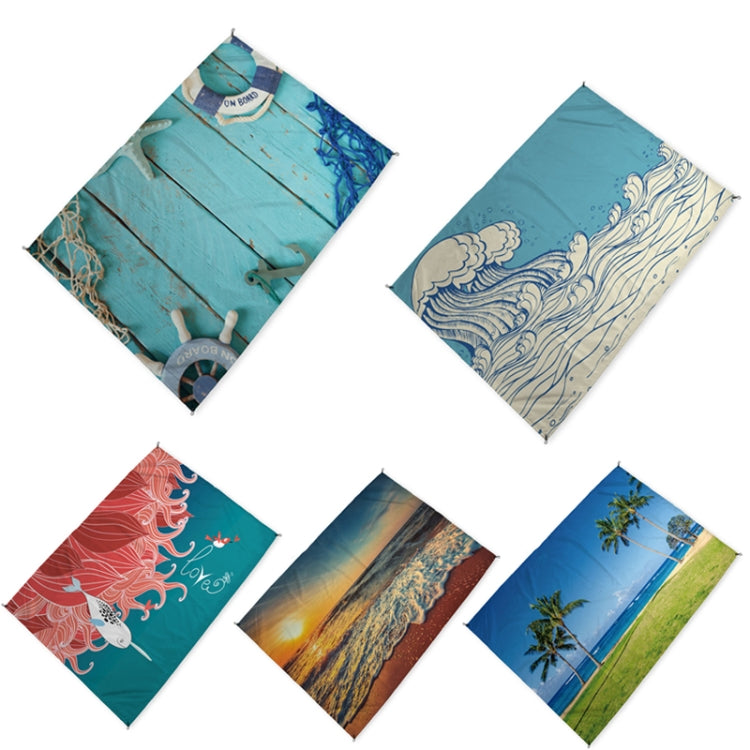 C023 Outdoor Seaside Beach Mat Lightweight Sandproof Waterproof Picnic Mat(140x200cm)