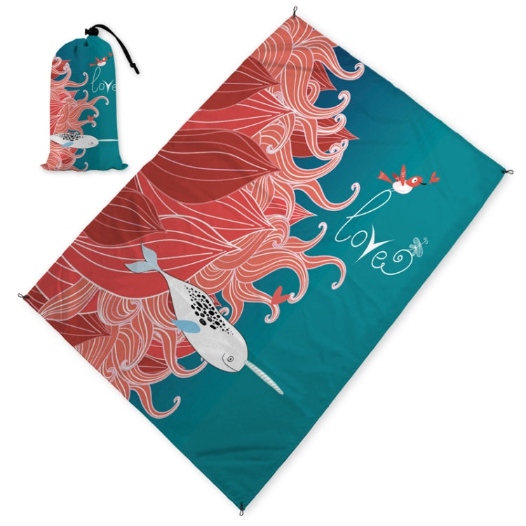 C024 Outdoor Seaside Beach Mat Lightweight Sandproof Waterproof Picnic Mat(140x200cm)