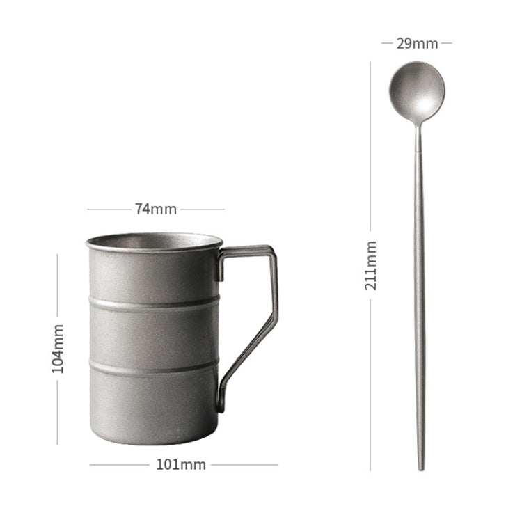 304 Stainless Steel Outdoor Picnic Camping Water Cup, Spec: Retro