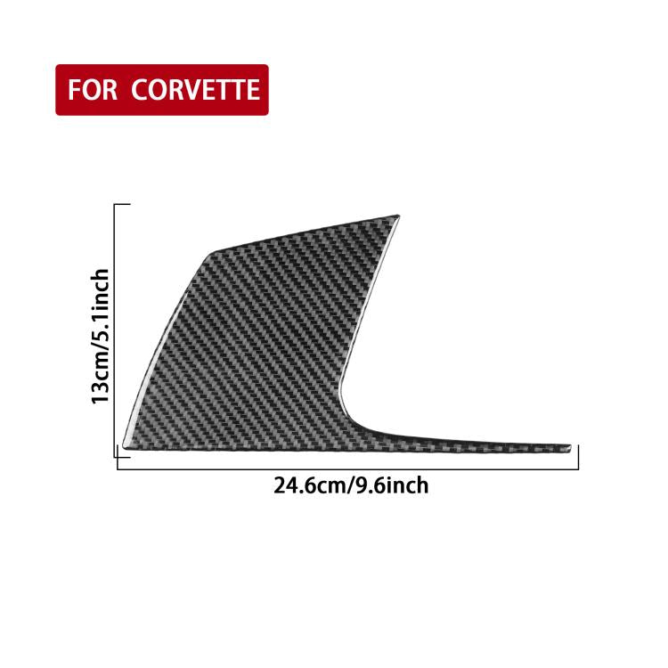 For Chevrolet Corvette C8 Left-Hand Drive Main Driver Side Decorative Stickers - Black