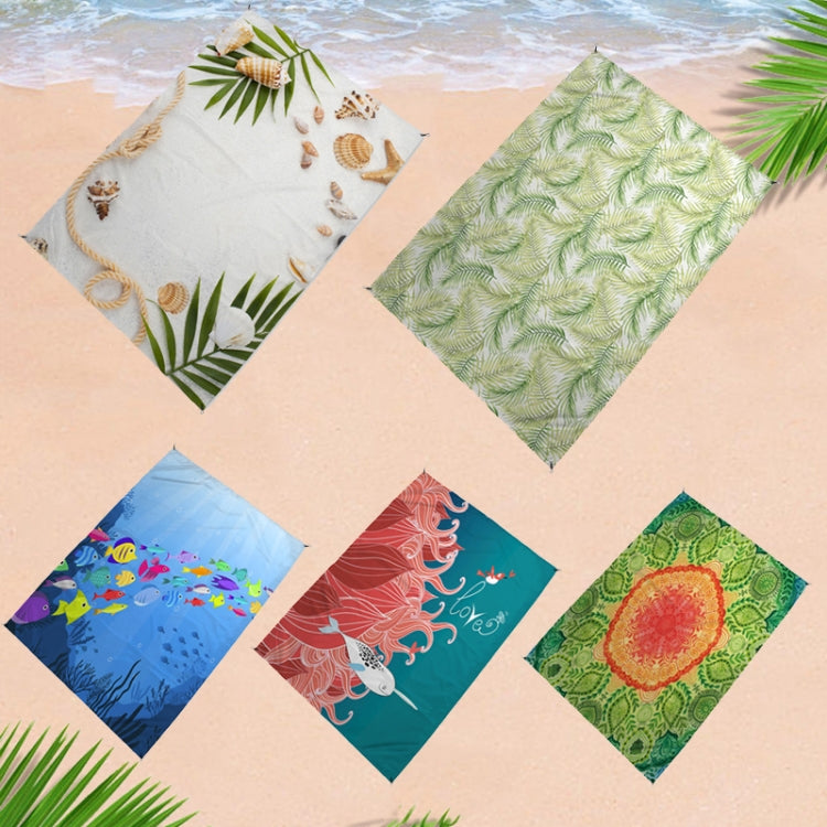 C016 Outdoor Beach Mat Lightweight Thickened Sandproof Waterproof Picnic Mat(140x200cm)