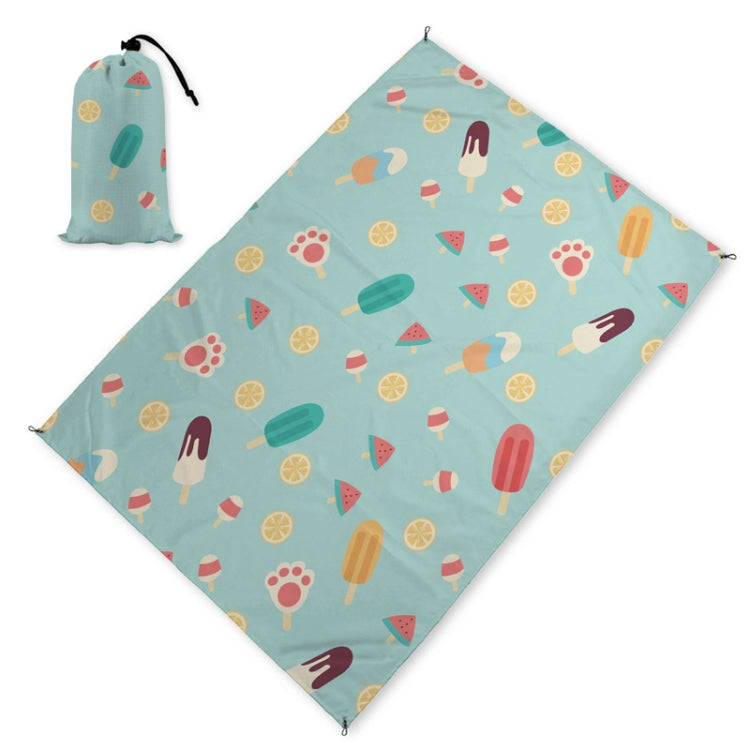 C011 Lightweight Thickened Waterproof Beach Mat Sandproof Outdoor Picnic Mat(140*x200cm)