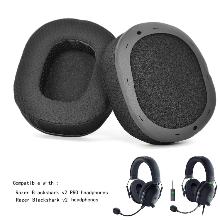 2 PCS Sponge Cover Ear Pads for Razer BlackShark V2 /V2 Pro,Style:  Football Net