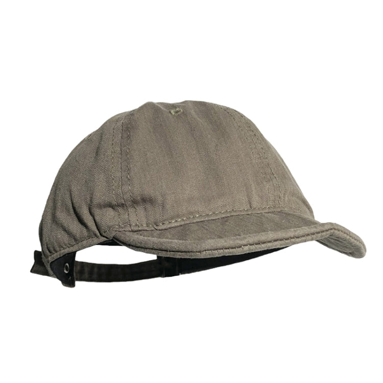 Vintage Washed Distressed Short Brim Hat Baseball Cap