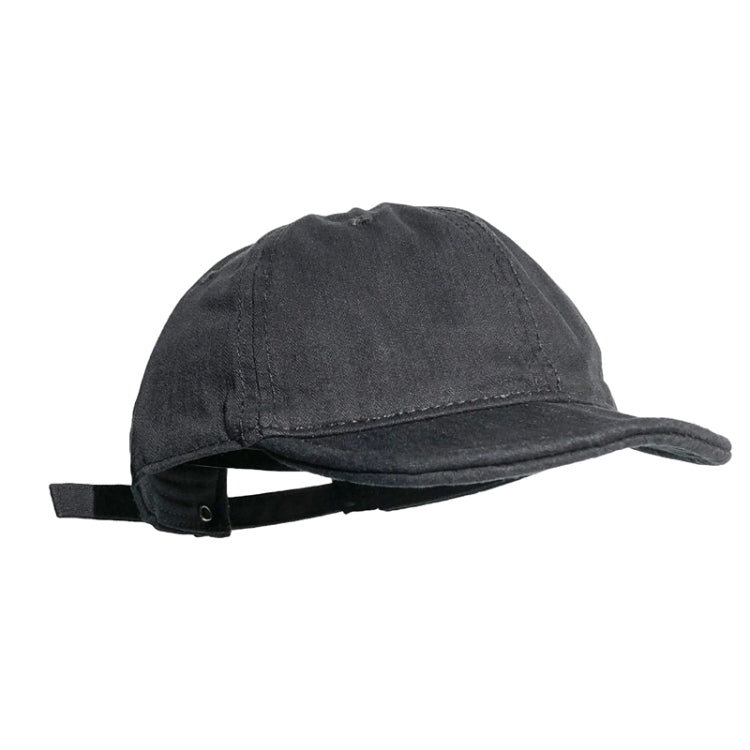 Vintage Washed Distressed Short Brim Hat Baseball Cap