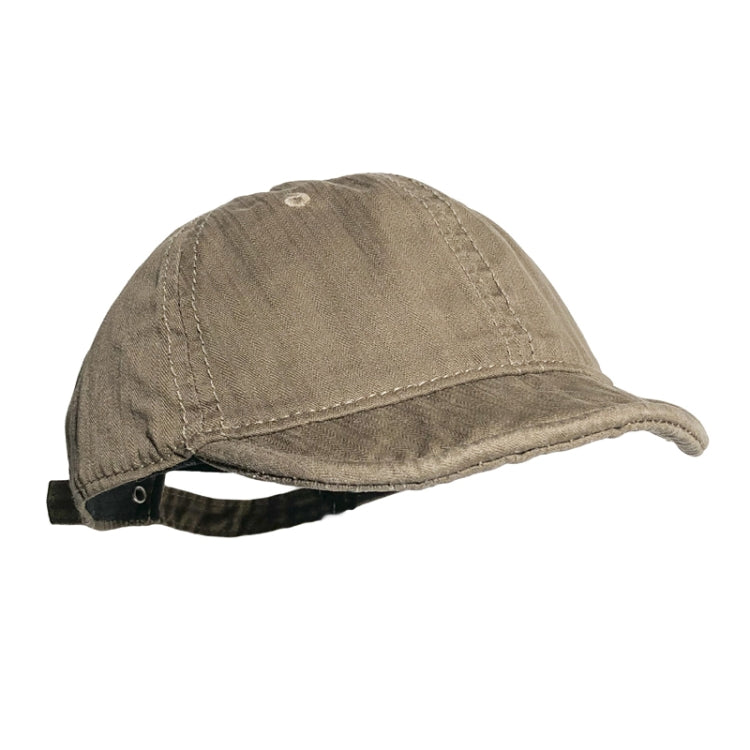 Vintage Washed Distressed Short Brim Hat Baseball Cap