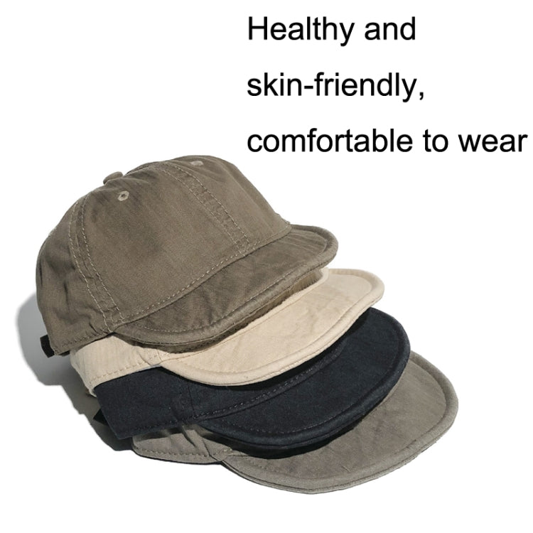 Vintage Washed Distressed Short Brim Hat Baseball Cap