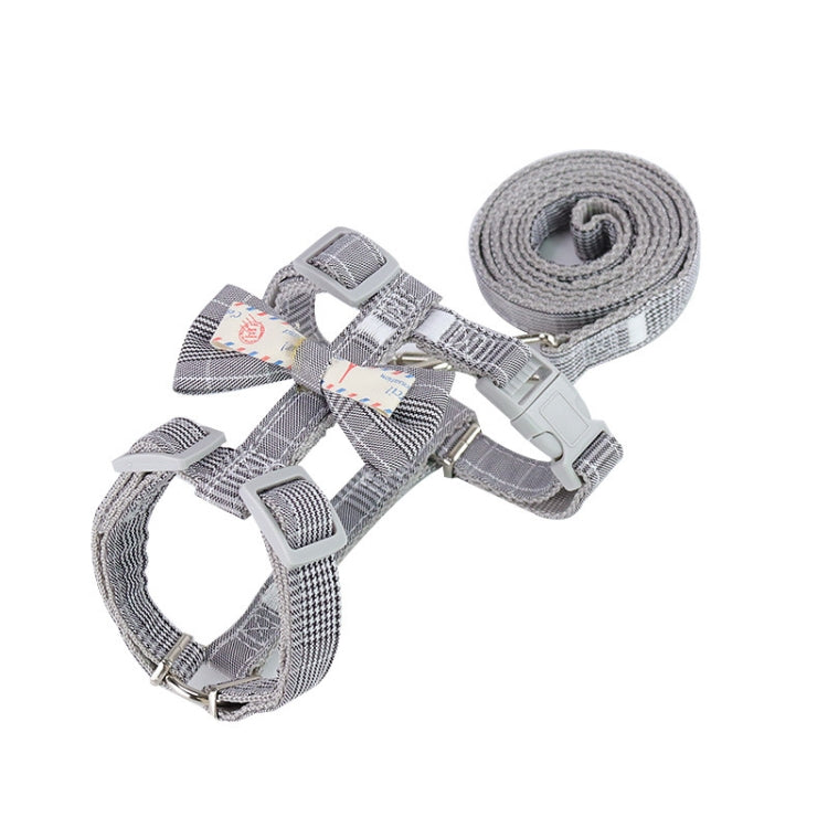 2 PCS Bow-knot Anti-breakaway Adjustable Cat Leash