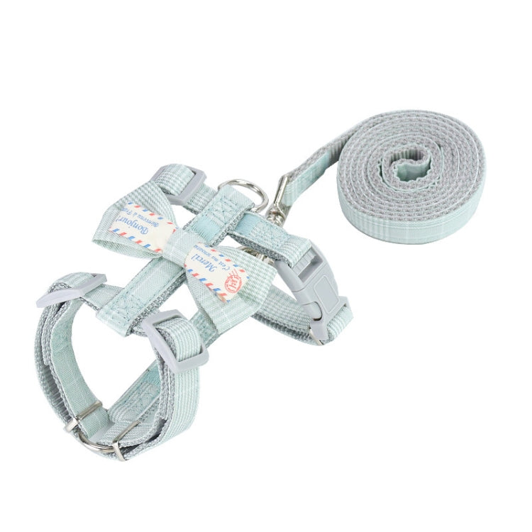 2 PCS Bow-knot Anti-breakaway Adjustable Cat Leash