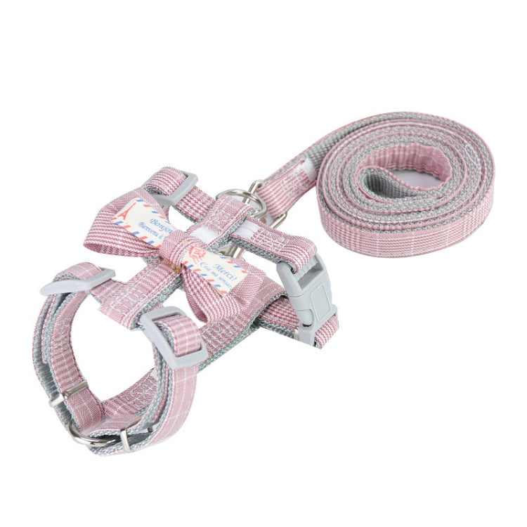 2 PCS Bow-knot Anti-breakaway Adjustable Cat Leash