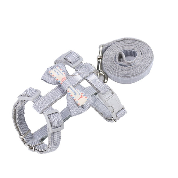 2 PCS Bow-knot Anti-breakaway Adjustable Cat Leash