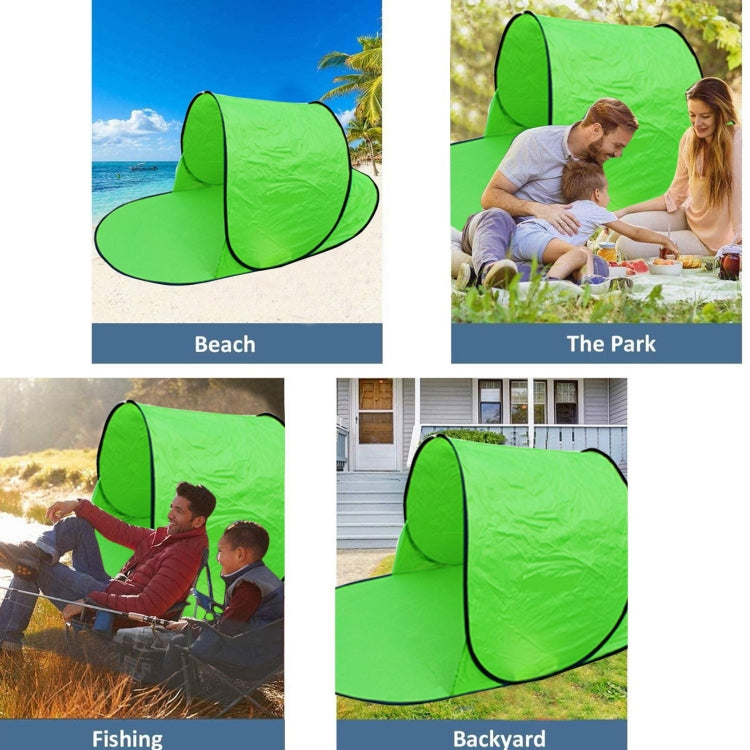Single Leisure Sunscreen Tent Wire Tent Beach Tent, Color: Thicken Sky Blue