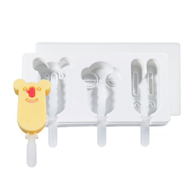 Home Cartoon DIY Ice Cream Silicone Mold With Lid