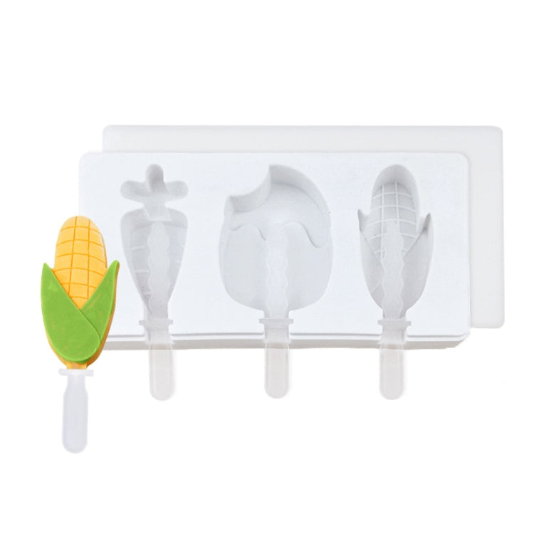 Home Cartoon DIY Ice Cream Silicone Mold With Lid
