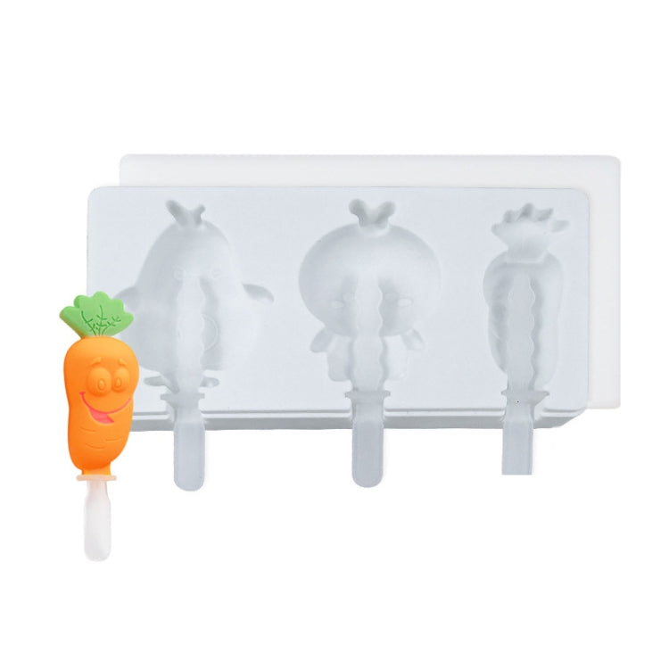 Home Cartoon DIY Ice Cream Silicone Mold With Lid