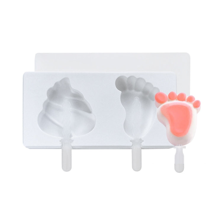 Home Cartoon DIY Ice Cream Silicone Mold With Lid