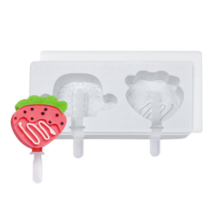 Home Cartoon DIY Ice Cream Silicone Mold With Lid