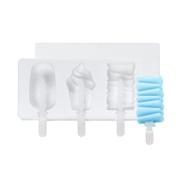 Home Cartoon DIY Ice Cream Silicone Mold With Lid
