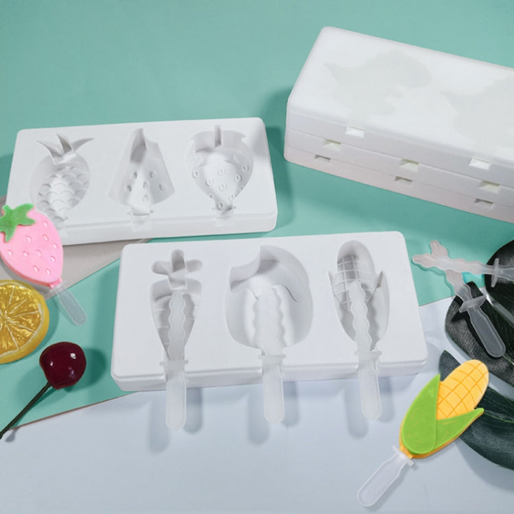 Home Cartoon DIY Ice Cream Silicone Mold With Lid