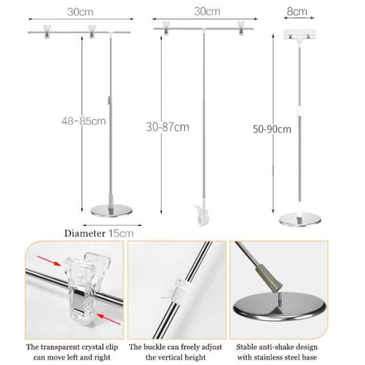 Photography Backdrop Stand Camera Photo Background Props,Style: L-type Desktop 85cm