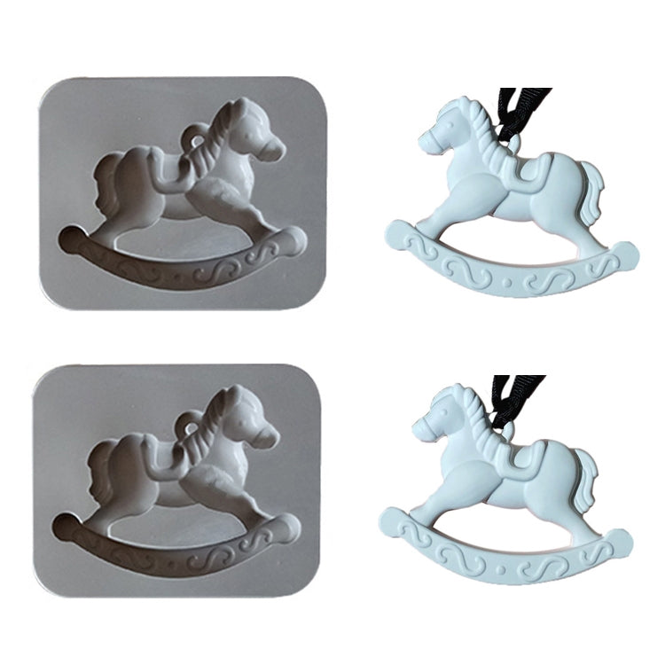 2 PCS DIY Handmade Aromatherapy Gypsum Wax Sheet Silicone Mold, Specification: Rotate Trojan Set