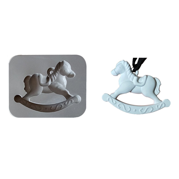 2 PCS DIY Handmade Aromatherapy Gypsum Wax Sheet Silicone Mold, Specification: Rotating Trojan Single