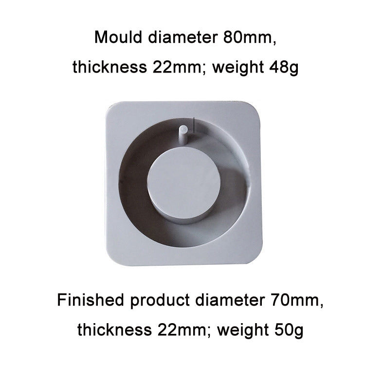 2 PCS DIY Handmade Aromatherapy Gypsum Wax Sheet Silicone Mold, Specification: Ring Single