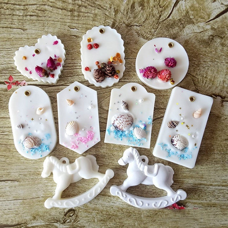 2 PCS DIY Handmade Aromatherapy Gypsum Wax Sheet Silicone Mold, Specification: Ring Single