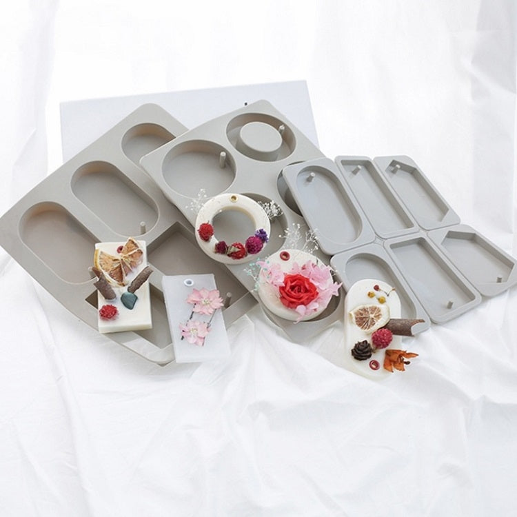 2 PCS DIY Handmade Aromatherapy Gypsum Wax Sheet Silicone Mold, Specification: Ring Single