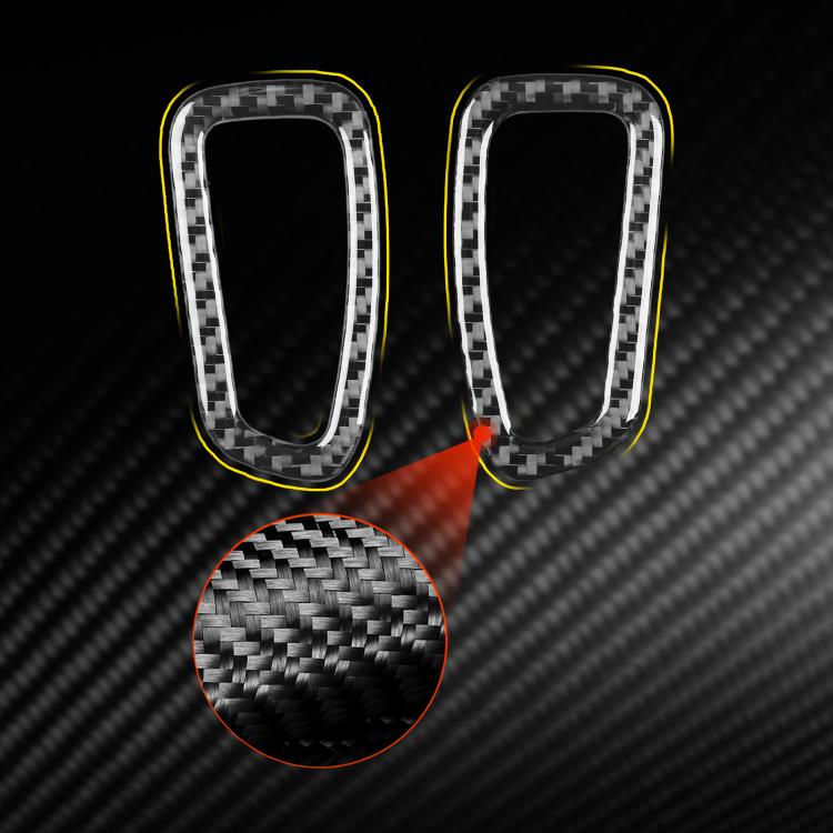 For Chevrolet Corvette C8 2pcs /Set A-Pillar Air Outlet Decorative Stickers - Black