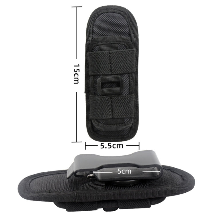 H-133 Outdoor 360 Degree Rotation Nylon Flashlights Sleeve Waist Bag