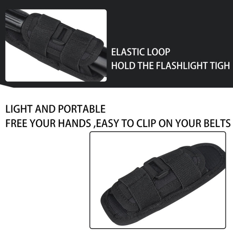 H-133 Outdoor 360 Degree Rotation Nylon Flashlights Sleeve Waist Bag