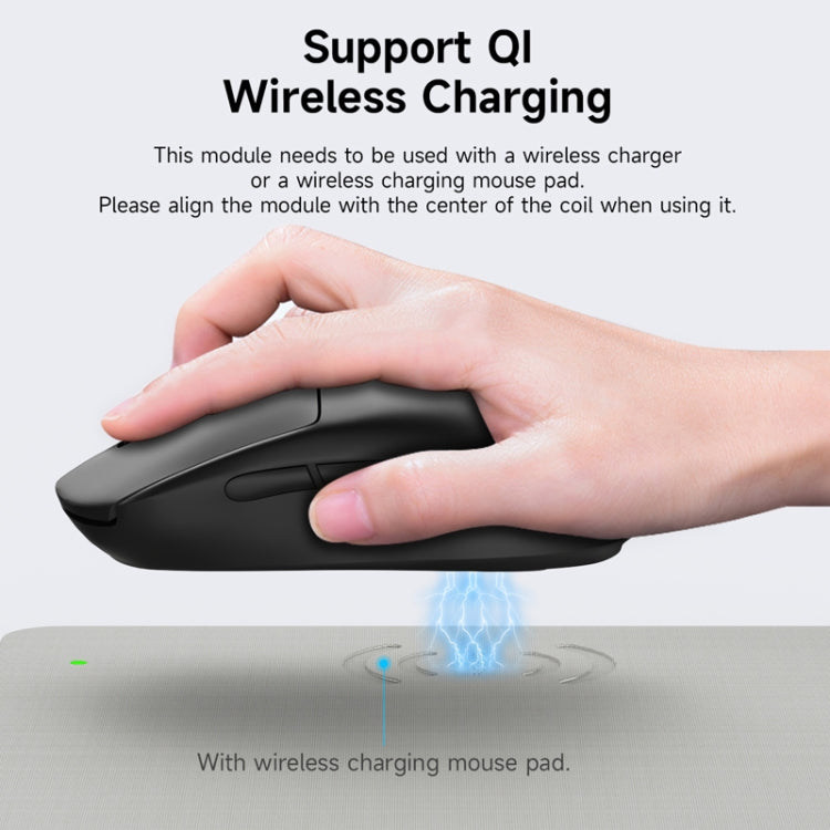 For Logitech G502 / G703 / G403 / G903 / GPW / GPW2 Mouse Wireless Charging Module Black