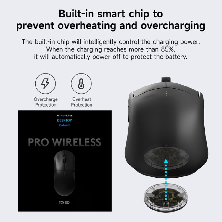 For Logitech G502 / G703 / G403 / G903 / GPW / GPW2 Mouse Wireless Charging Module Transparent + Wireless Charging