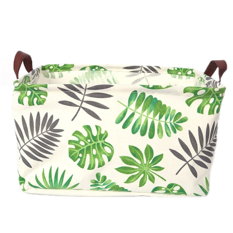 3 PCS Cotton And Linen Desktop Sundries Storage Box With Handle, Size: 38x26cm