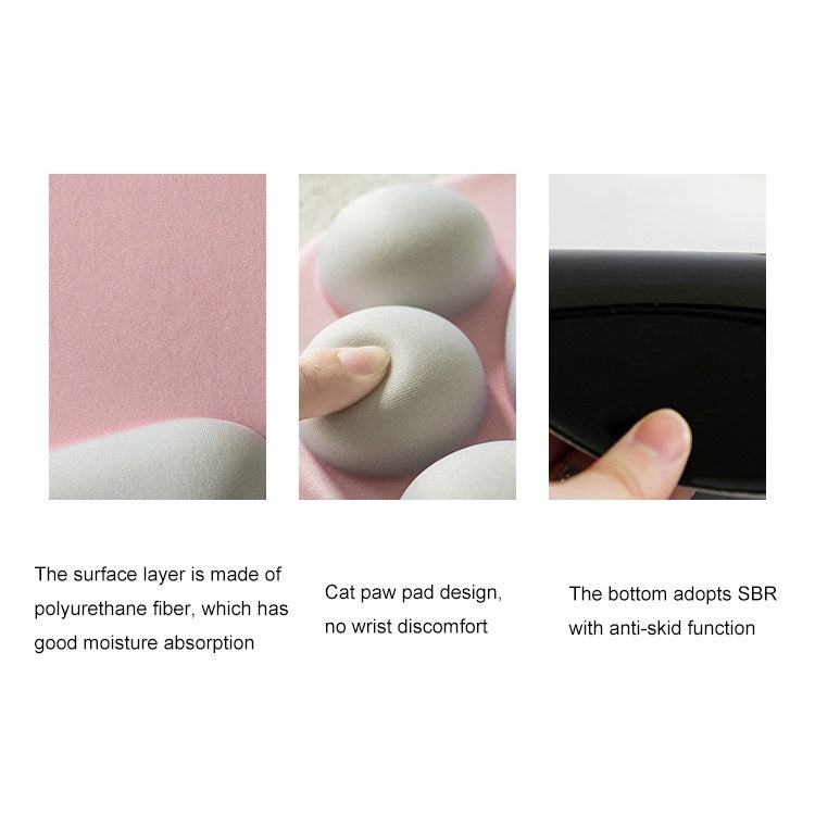 Cartoon Three-dimensional Cat Claw Wrist Protection Mouse Pad
