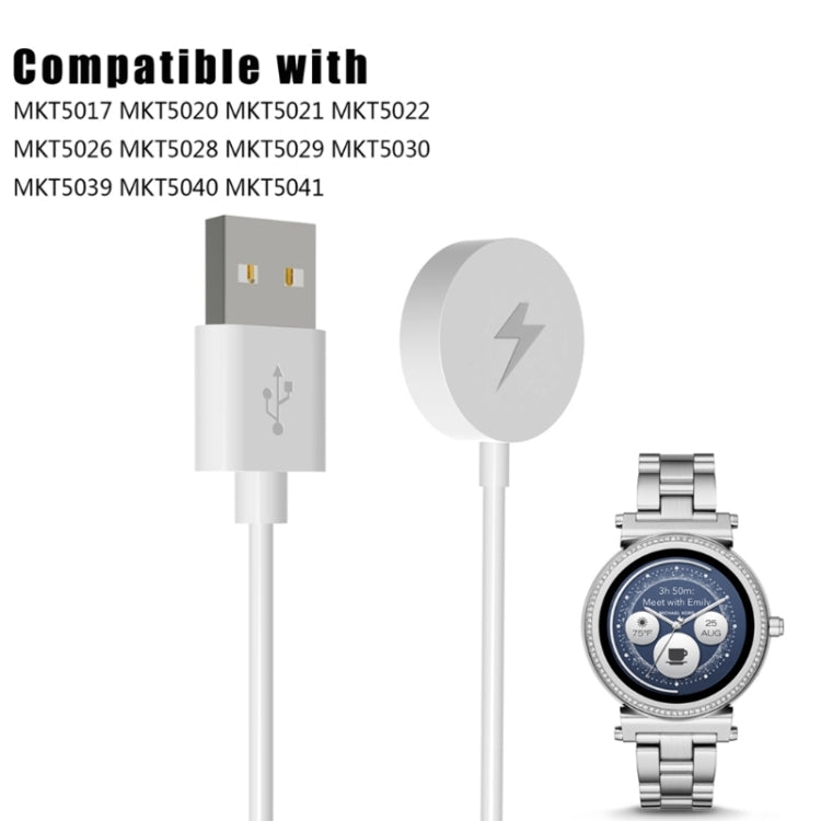 For Michael Kors Smart Watch Wireless Charger, Cable Length: 1m(White)