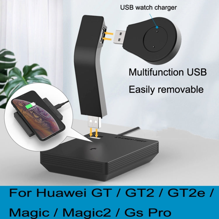 For Huawei GT / GT2 / GT2e / Magic / Magic2 / Gs Pro Earphone Phone Wireless Charger