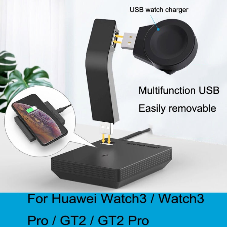 For Huawei Watch3 / Watch3 Pro / GT2 / GT2 Pro  Earphone Phone Wireless Charger