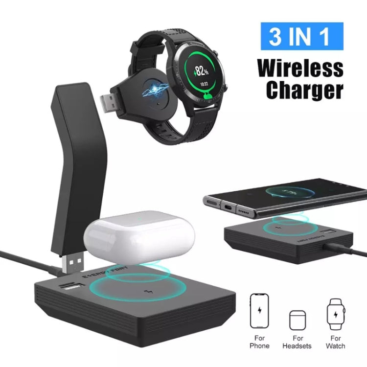 For Huawei GT3 Watch Earphone Phone Wireless Charger