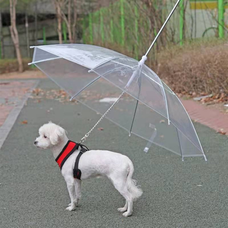 Transparent Towing Umbrella For Pets To Go Out(Transparent)