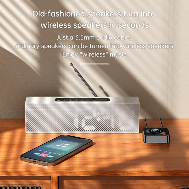 NFC Bluetooth Audio Receiver Adapter Aux Plug And Play Support TF Card Music Playback