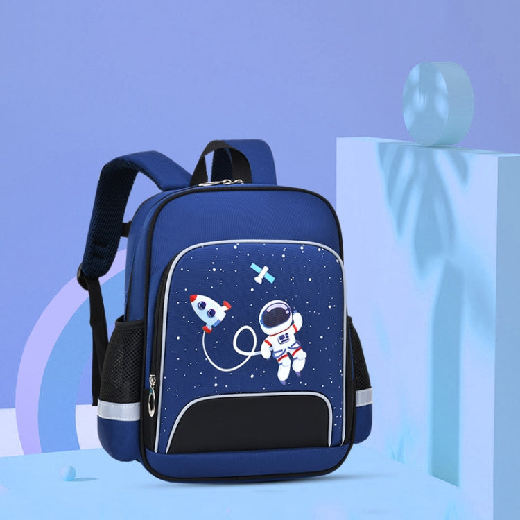 6623 Cartoon Load-reducing Children Schoolbag with Reflective Strips, Size: XS (Royal Blue)