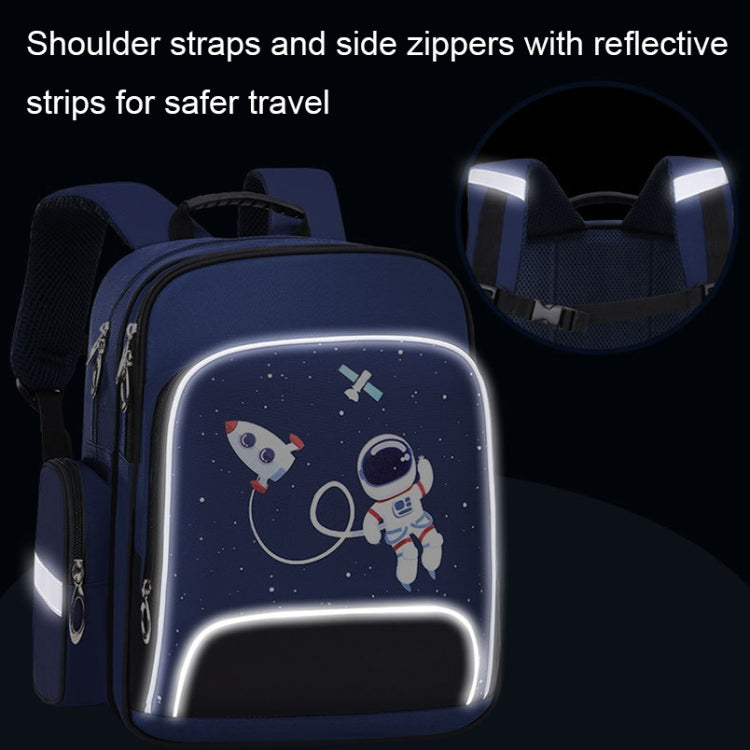 6623 Cartoon Load-reducing Children Schoolbag with Reflective Strips, Size: S (Royal Blue)