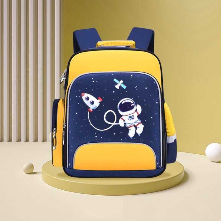 6623 Cartoon Load-reducing Children Schoolbag with Reflective Strips, Size: L (Yellow)
