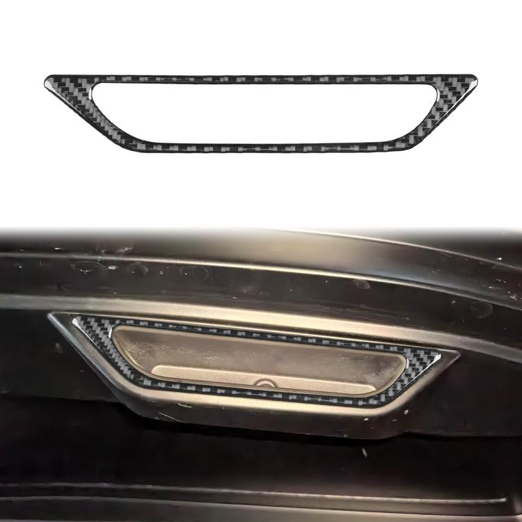 For Chevrolet Corvette C8 Trunk Handle Decoration Sticker - Black