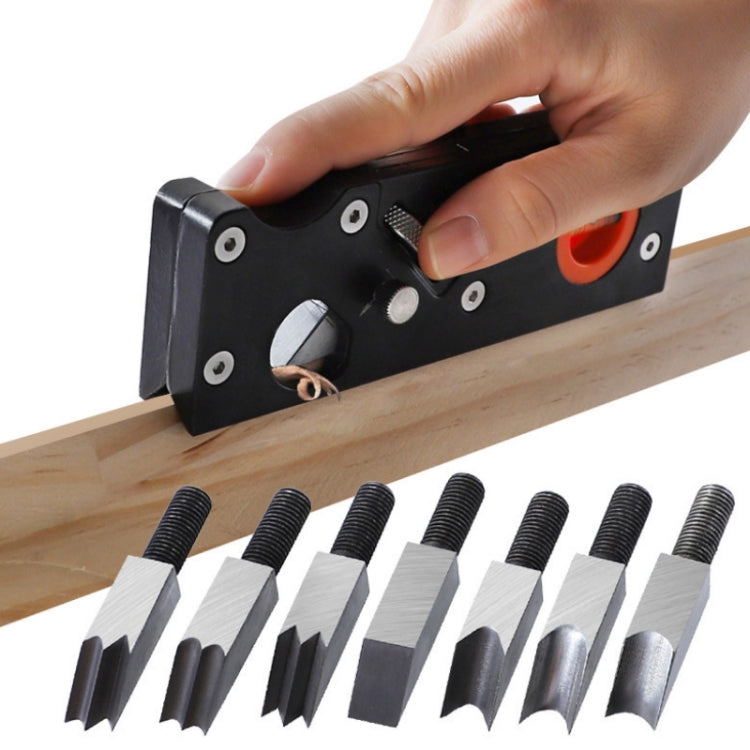 Adjustable Depth Woodworking Chamfering Planer, Specification: 3/16 Round Knife Head