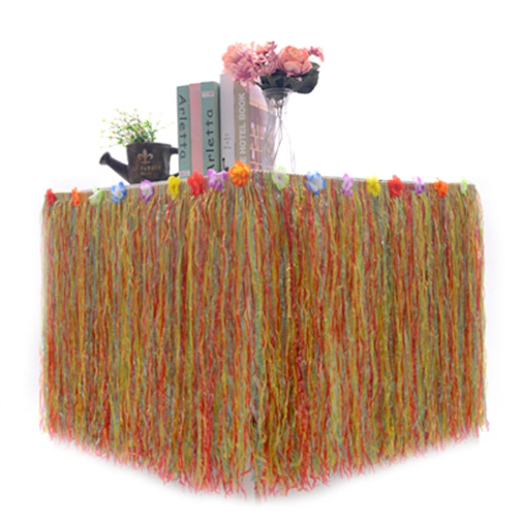 Hawaiian Table Dress Seaside Party Festive Bazaar Table Decorations, Size: 276x